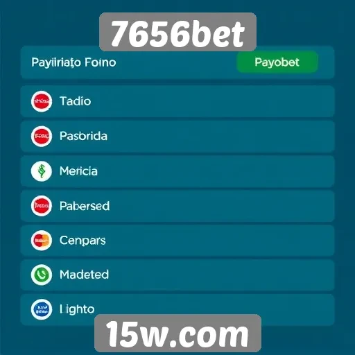 Métodos de pagamento aceitos no 7656bet