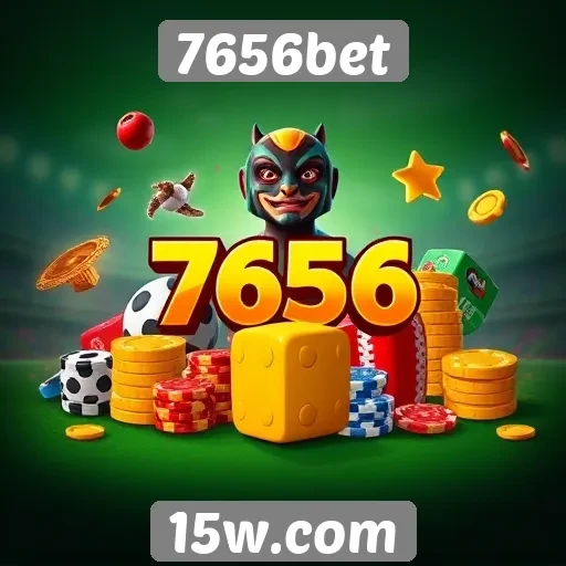 Variedade de jogos disponíveis na plataforma 7656bet